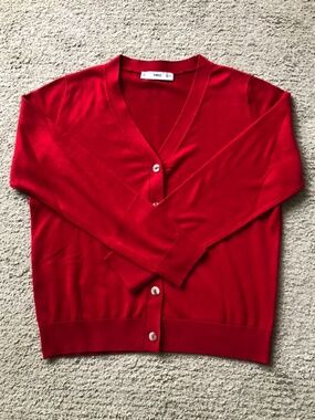 Mango  V- neck Cardigan Sweater.